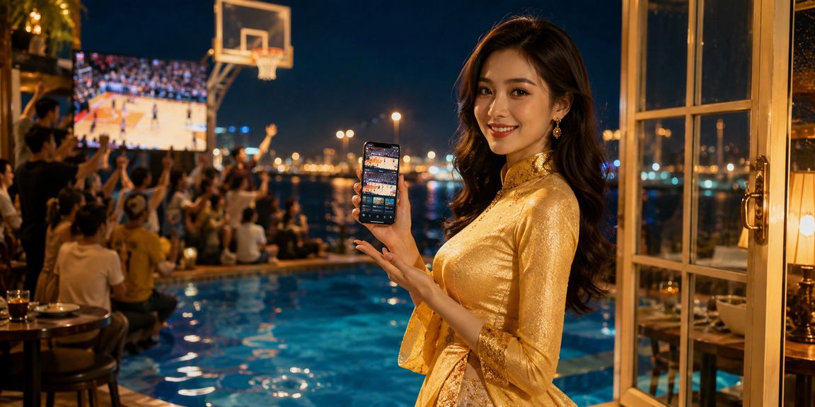 Người hâm mộ bóng rổ tại Vũng Tàu mặc áo dài theo dõi trận đấu và đặt cược trực tuyến